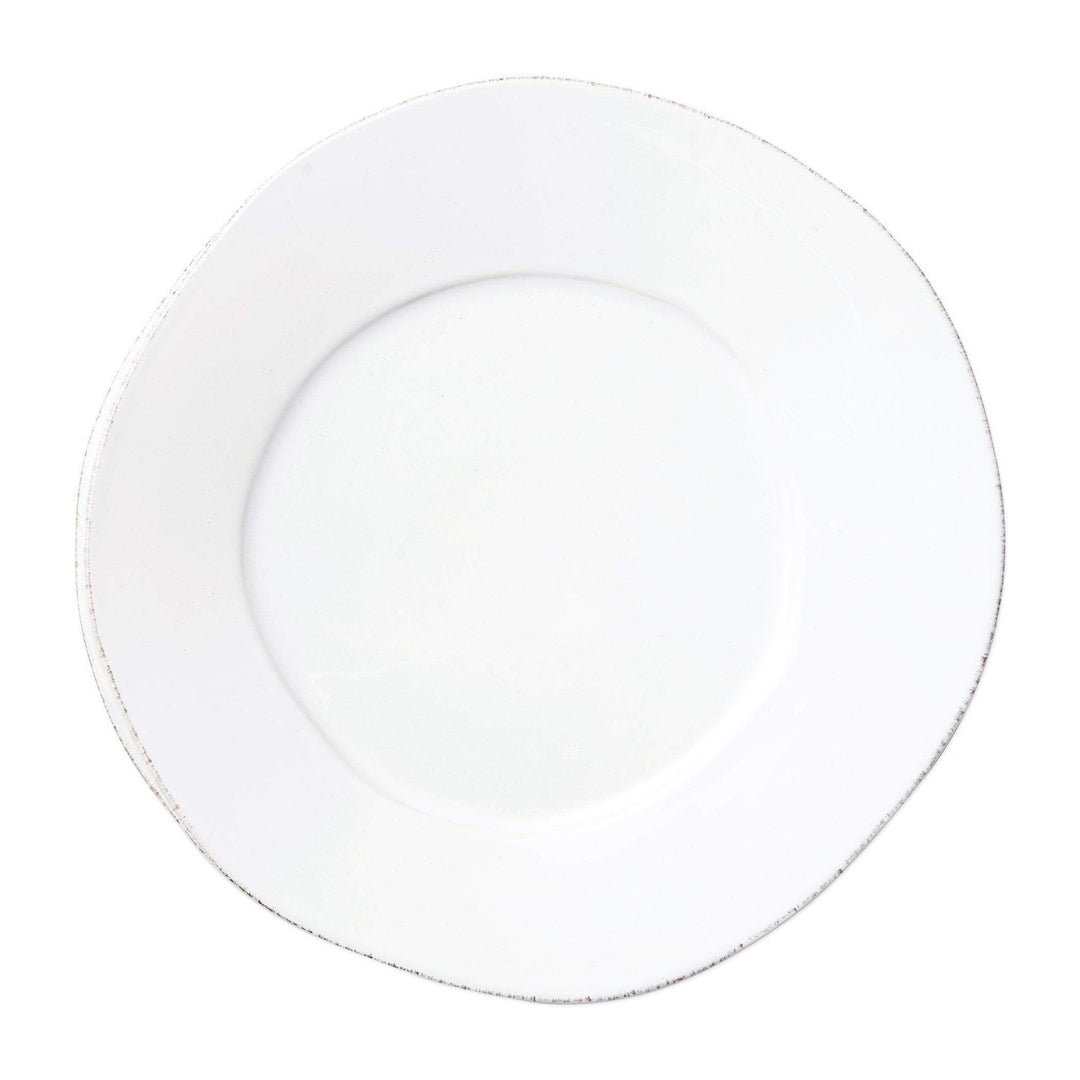 Vietri Vietri Lastra Dinner Plate - Available in 6 Colors White LAS-2600W