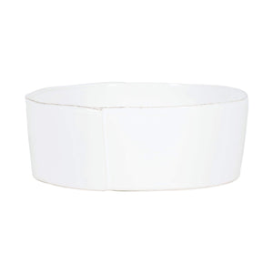 Vietri Vietri Lastra Large Serving Bowls - Available in 6 Colors White LAS-2632W