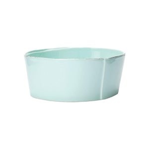 Vietri Vietri Lastra Medium Serving Bowls - Available in 6 Colors Aqua LAS-2631A