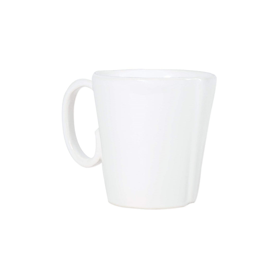 Vietri Vietri Lastra Mug - Available in 6 Colors White LAS-2610W