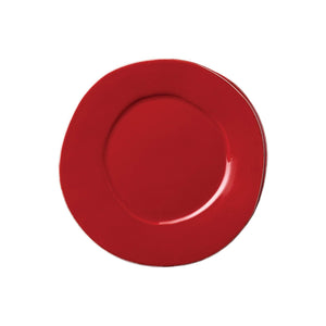 Vietri Vietri Lastra Salad Plate - Available in 6 Colors Red LAS-2601R