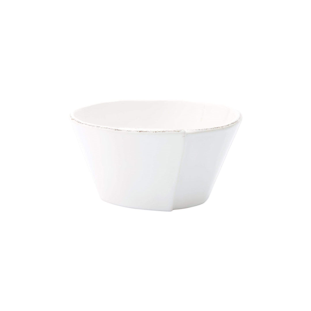 Vietri Vietri Lastra Stacking Cereal Bowl - Available in 6 Colors White LAS-2602W