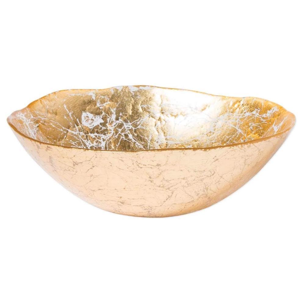 Vietri Vietri Moon Glass Gold Bowl - 3 Available Sizes Small MNN-5230