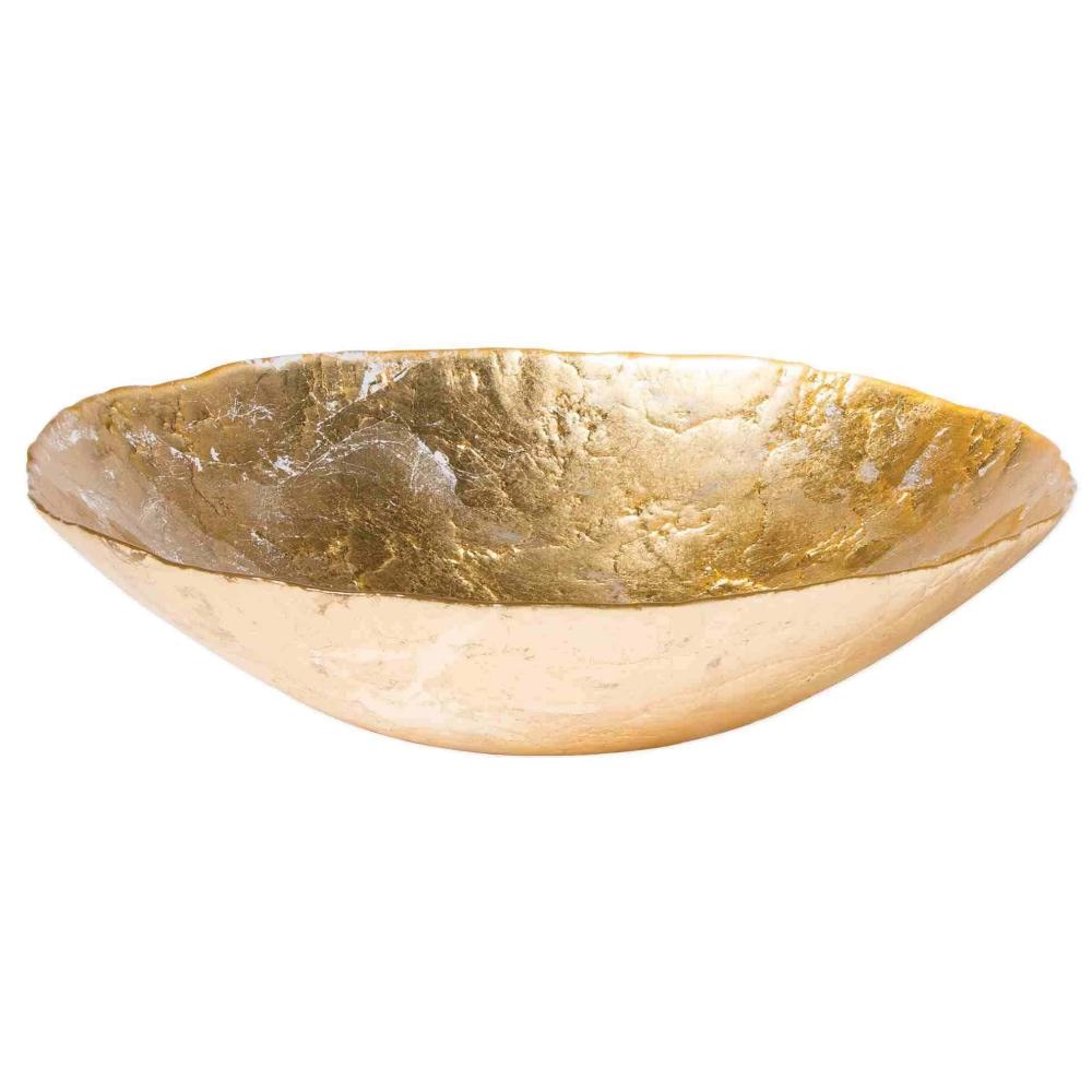 Vietri Vietri Moon Glass Gold Bowl - 3 Available Sizes Medium MNN-5233