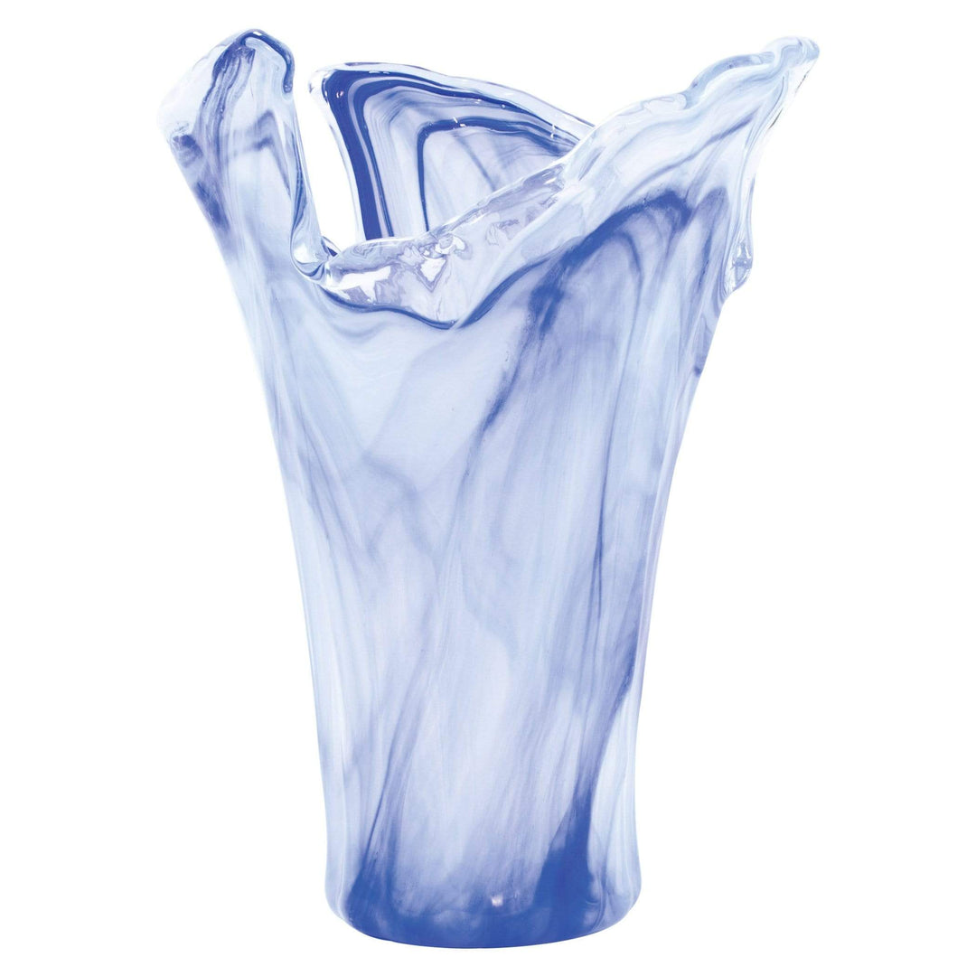 Vietri Vietri Onda Glass Large Vase - Cobalt OND-5283C