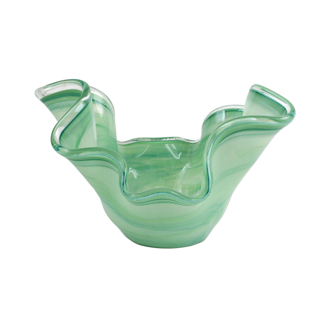 Vietri Vietri Onda Glass Medium Bowl - Green OND-5294G