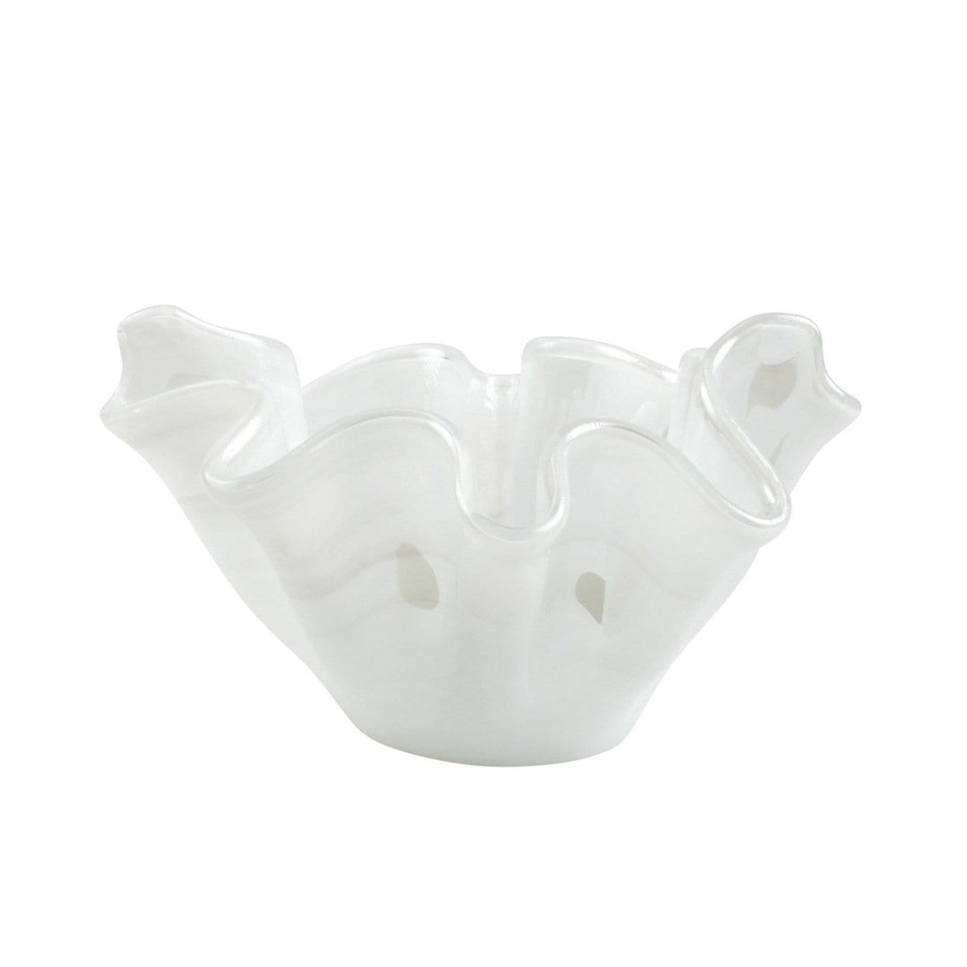 Vietri Vietri Onda Glass Medium Bowl - White OND-5232W