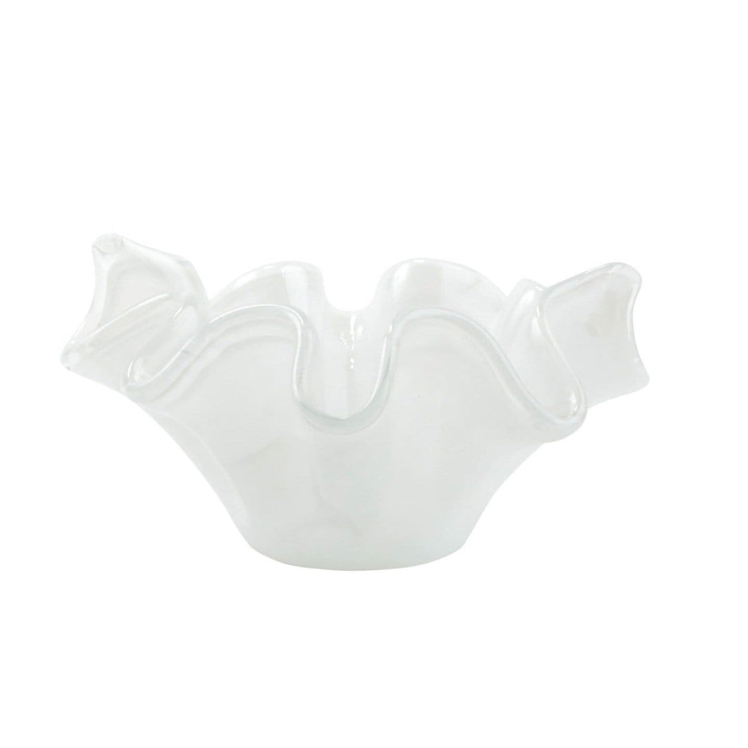 Vietri Vietri Onda Glass Small Bowl - White OND-5231W
