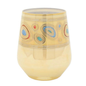 Vietri Vietri Regalia Stemless Wine Glass - 4 Available Colors Cream RGI-7621C