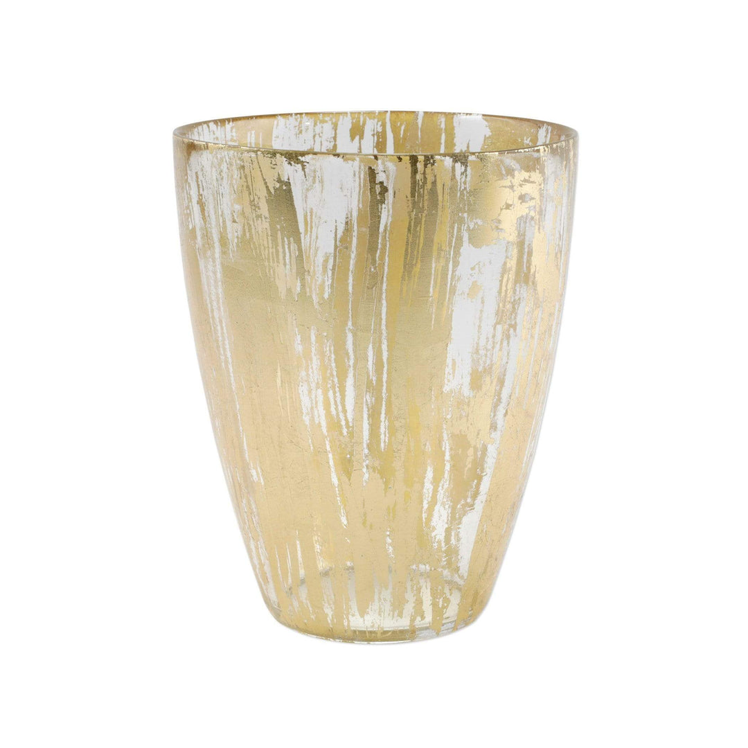 Vietri Vietri Rufolo Glass Brushstroke Vase - Gold RUF-5281