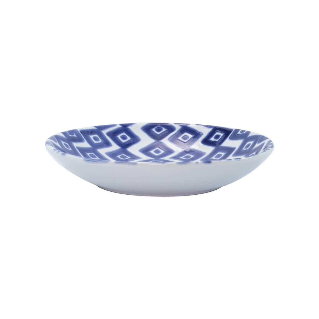 Vietri Vietri Viva Santorini Diamond Pasta Bowl - Blue & White VSAN-003004A
