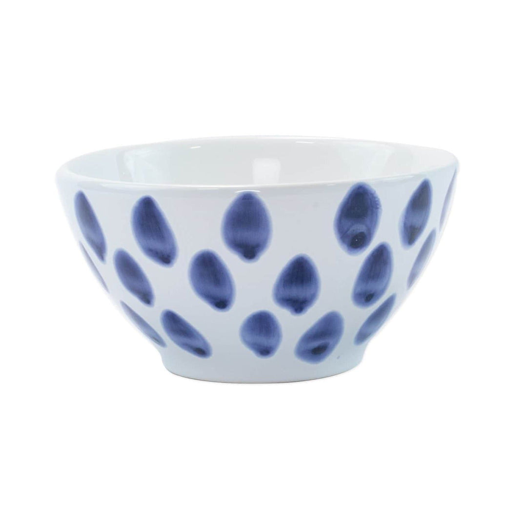 Vietri Vietri Viva Santorini Dot Cereal Bowl - Blue & White VSAN-003005B