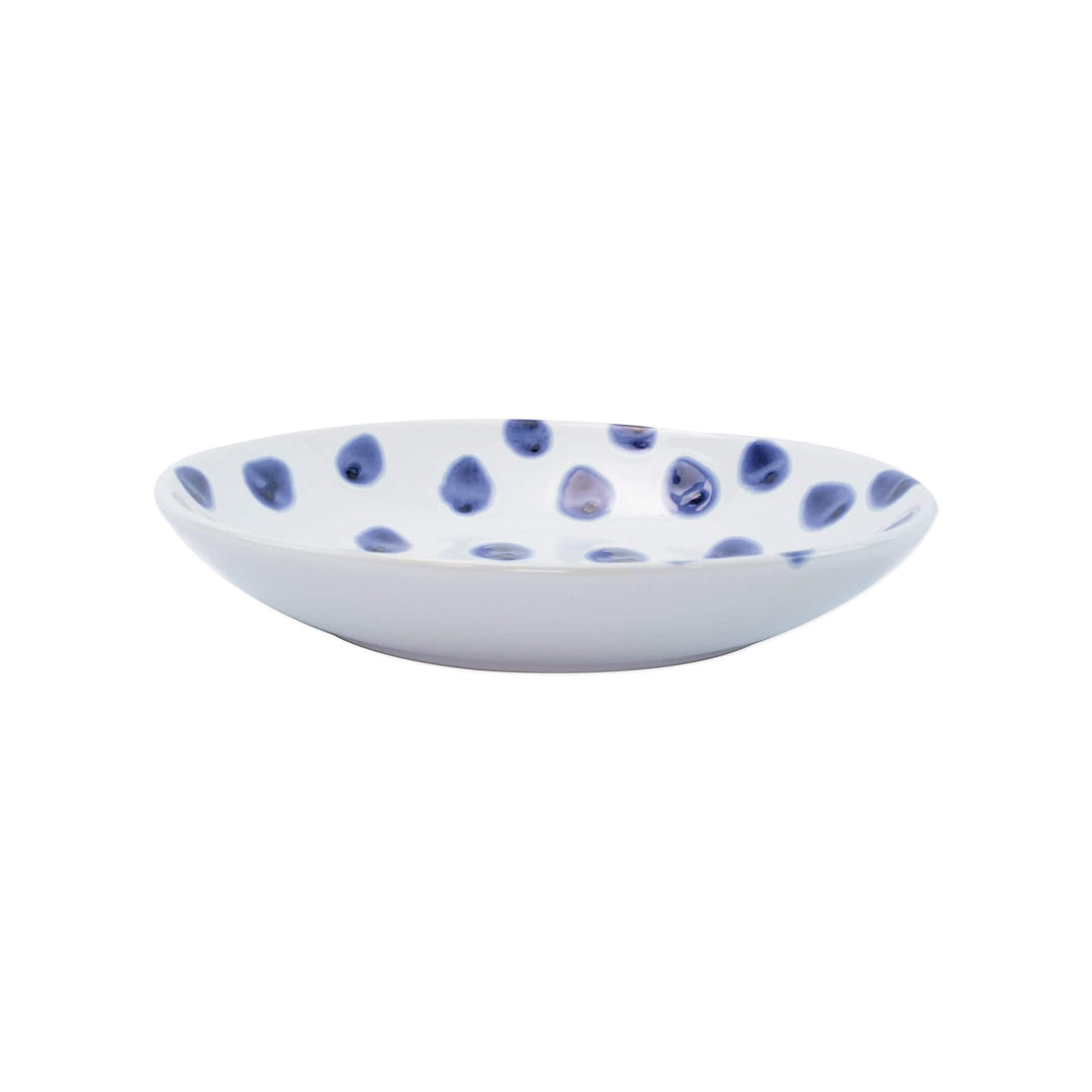 Vietri Vietri Viva Santorini Dot Pasta Bowl - Blue & White VSAN-003004B