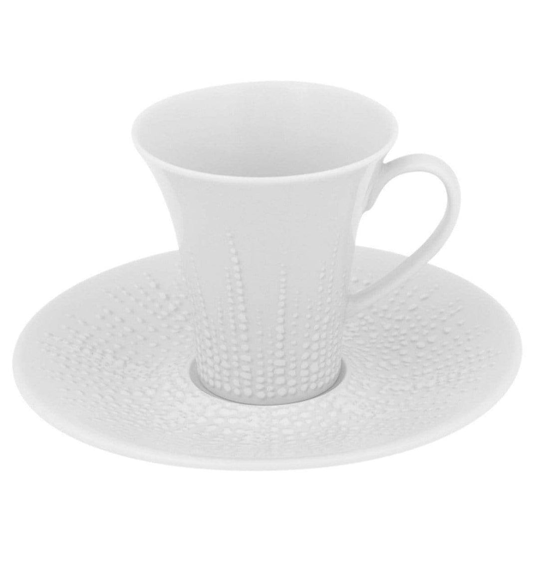 Espresso Cup and Saucer - White/black - Home All